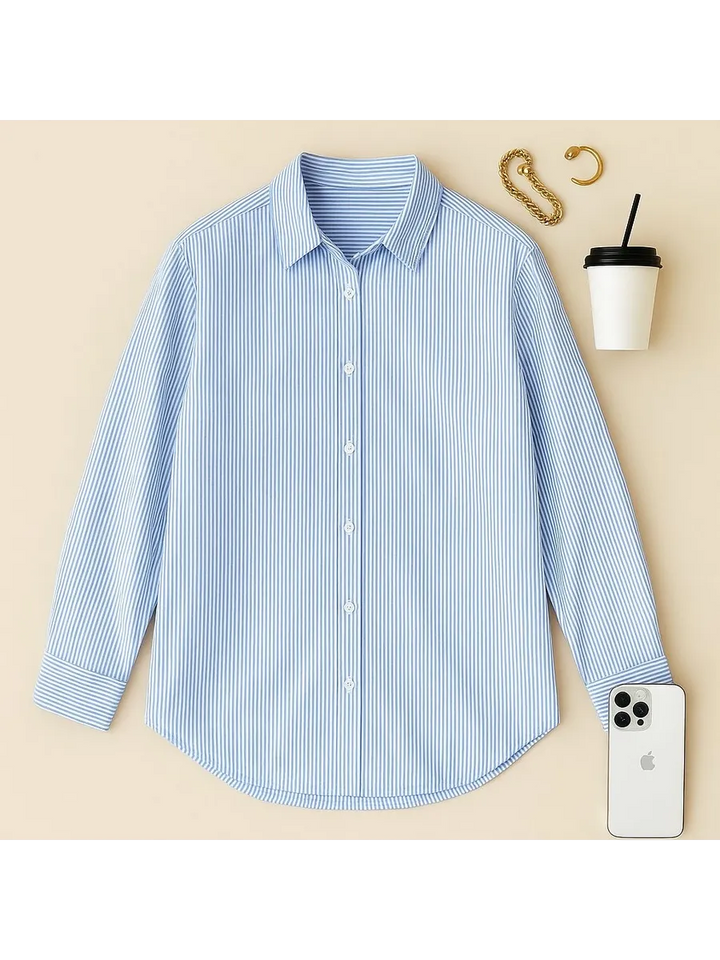 Women’s striped office shirt