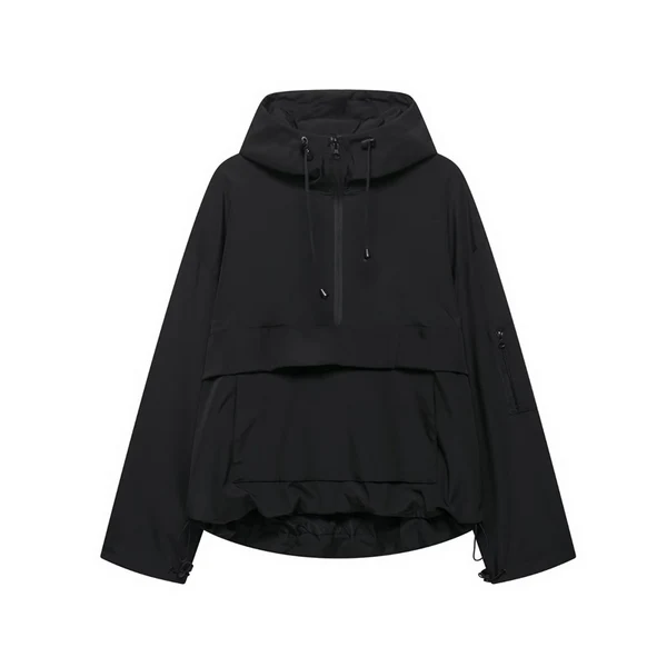 Casual softshell-jakke med hætte