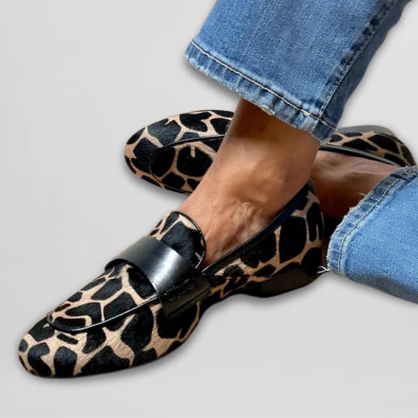 Loafer med dyreprint