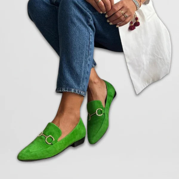 Farverige boho mokkasiner