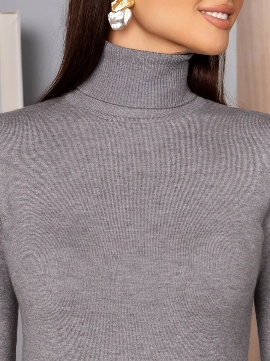 Warm cashmere turtleneck sweater