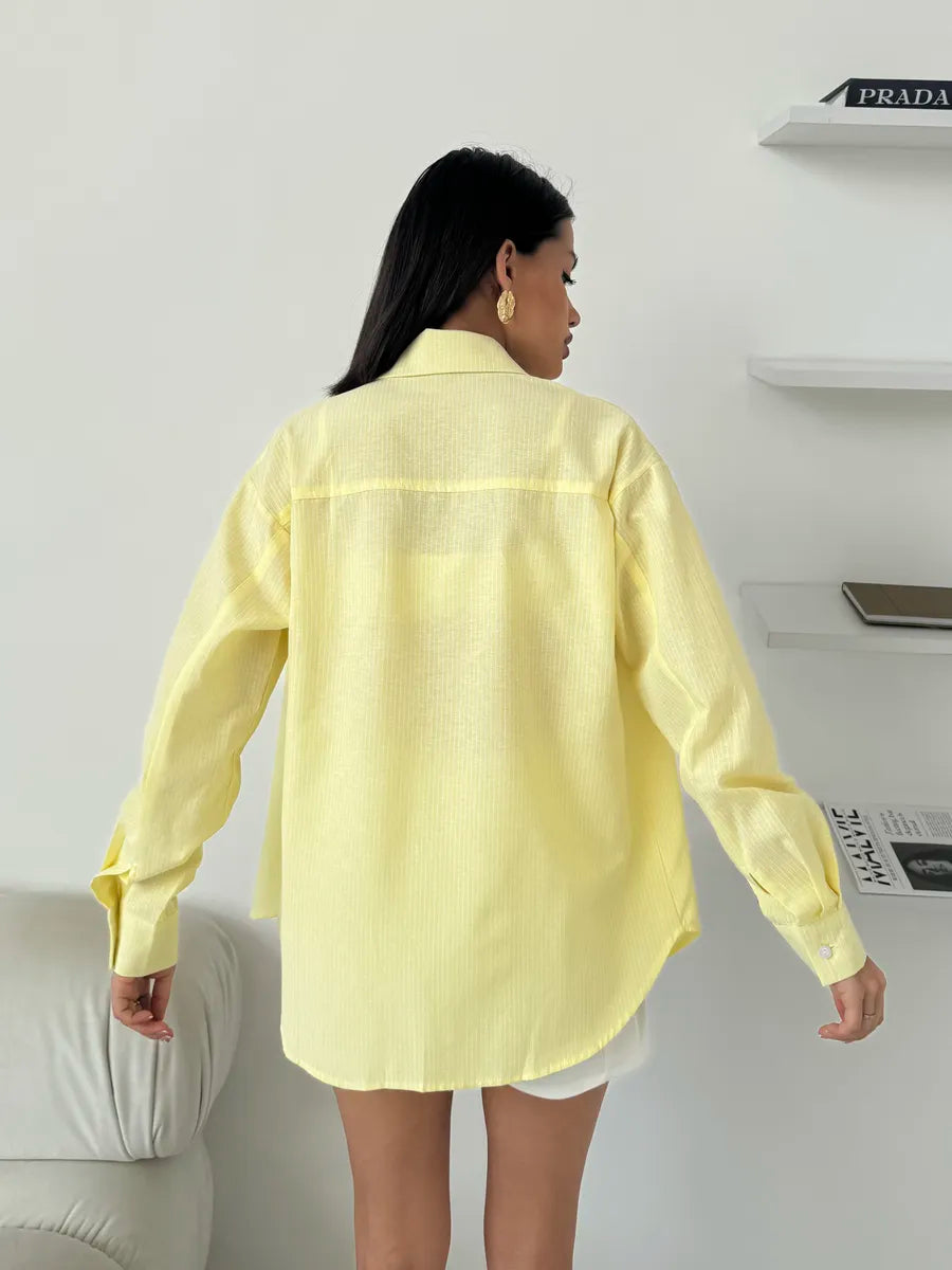 Women’s striped office shirt