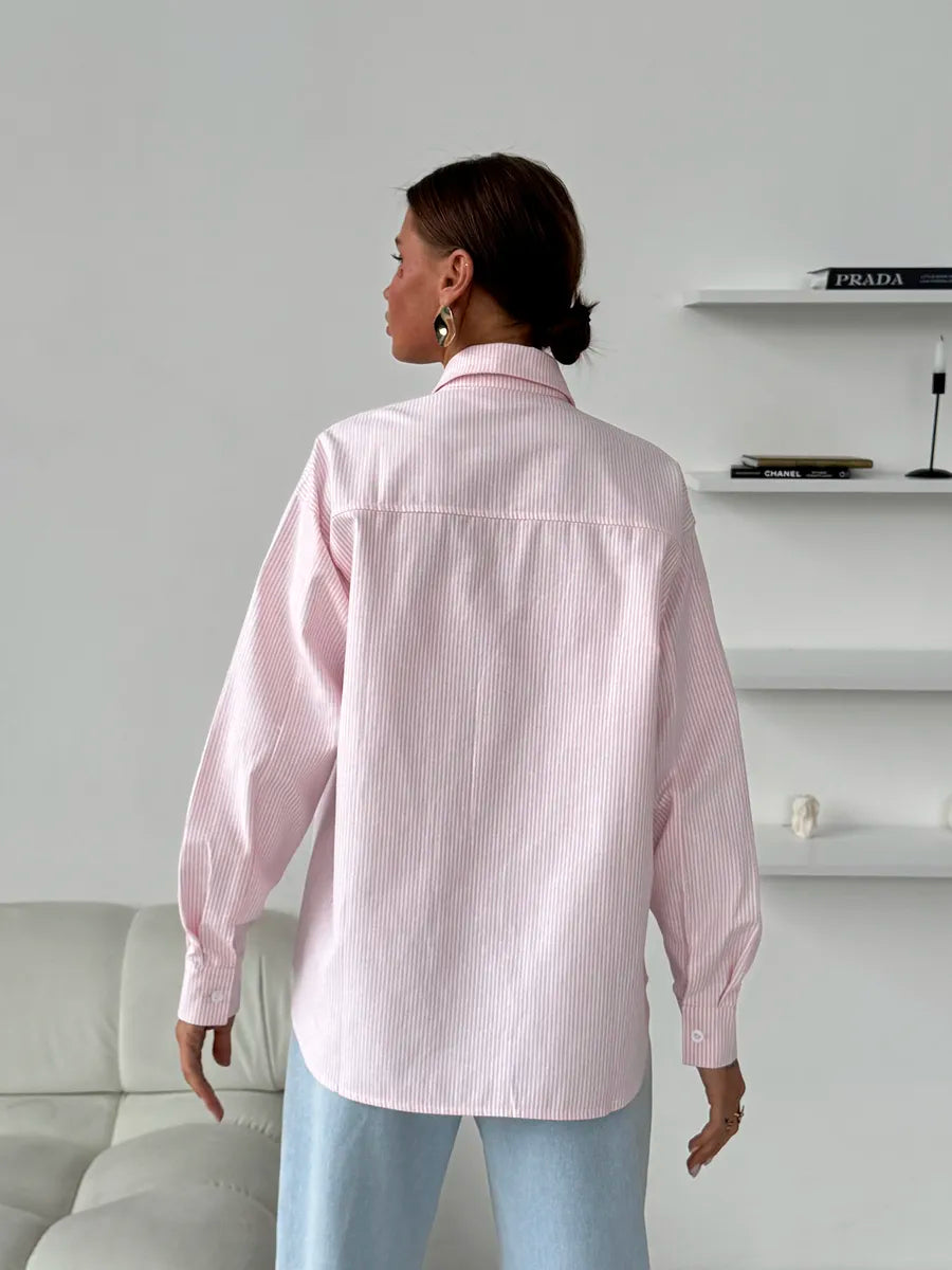 Women’s striped office shirt