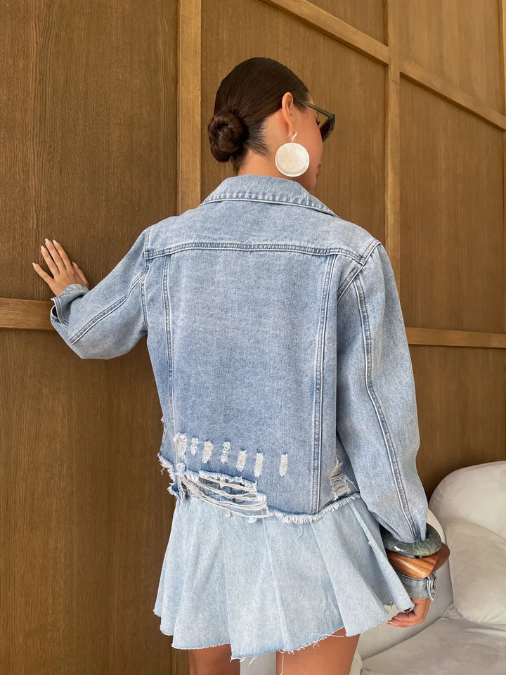 Short denim jacket