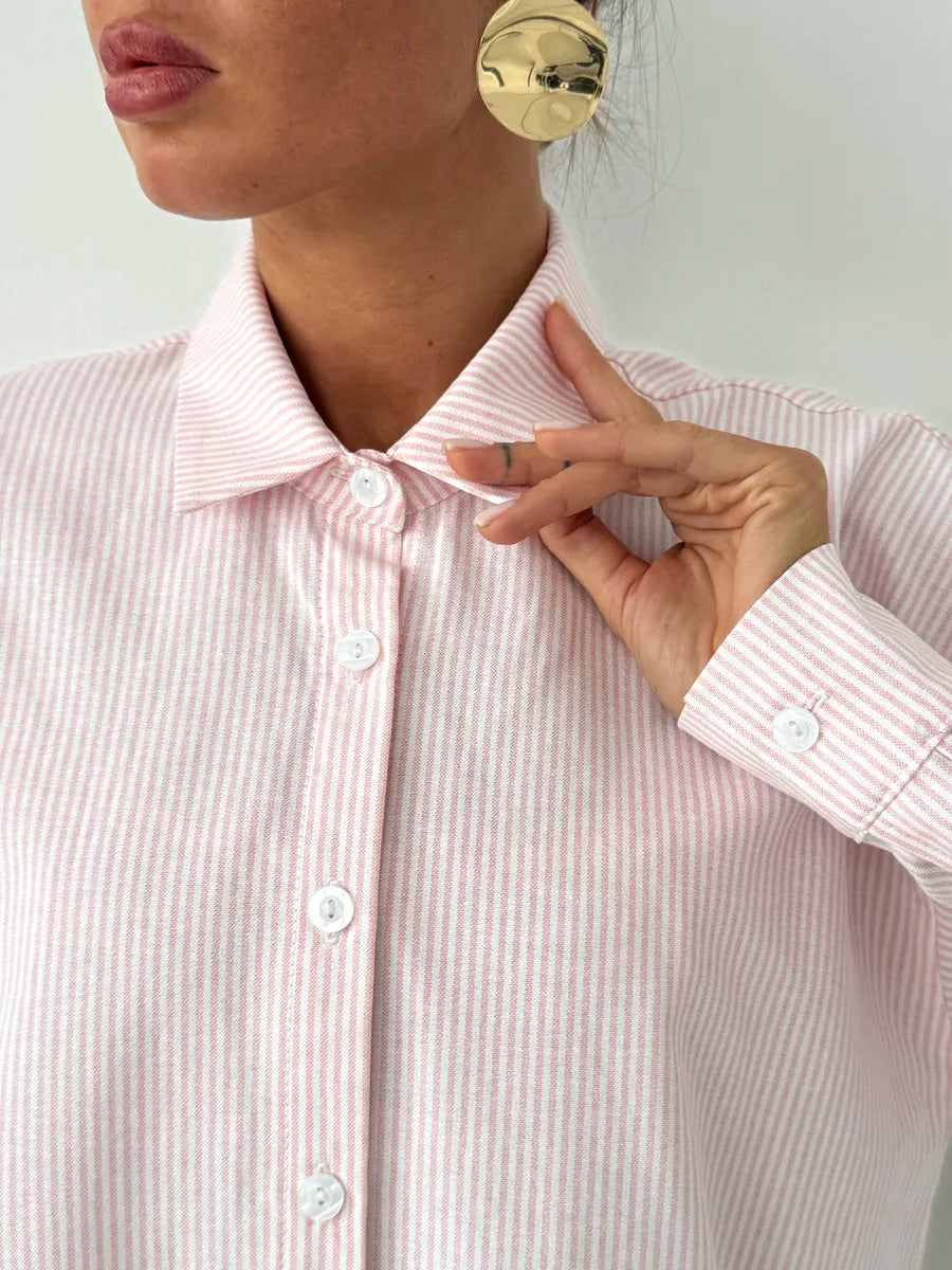 Women’s striped office shirt