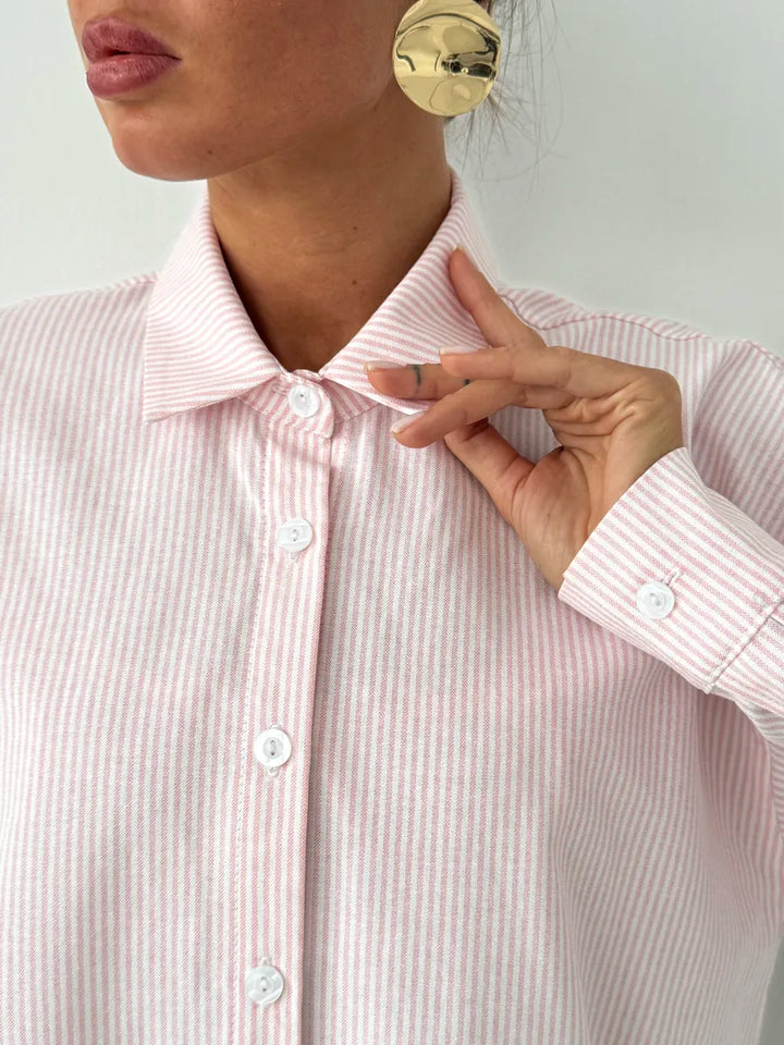 Women’s striped office shirt