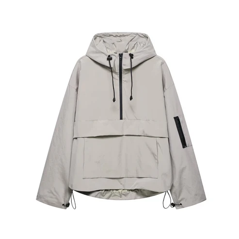 Casual softshell-jakke med hætte