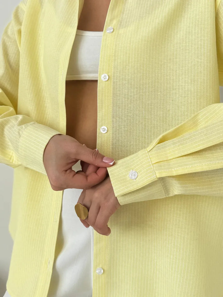 Women’s striped office shirt