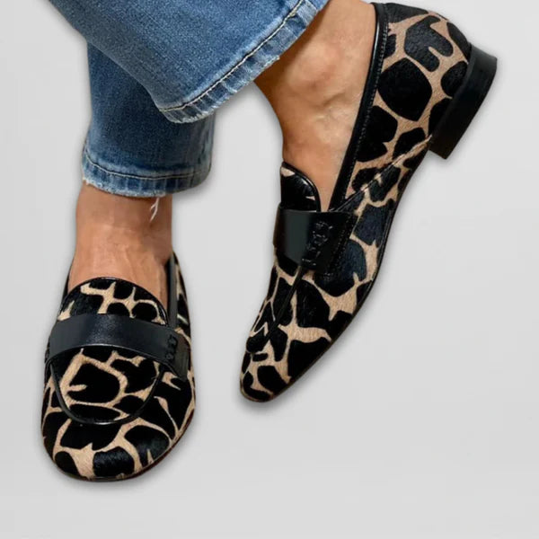 Loafer med dyreprint