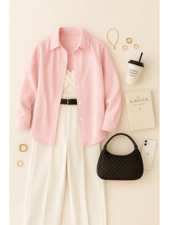 Women’s striped office shirt